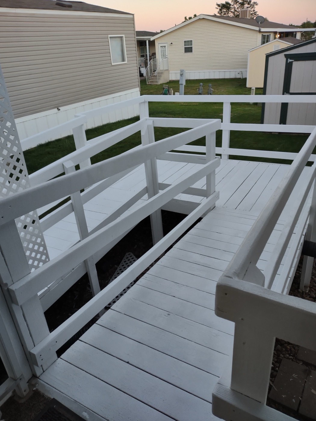 Custom accessibility ramp built by Paul Ricks of Honey Do List Handyman Services